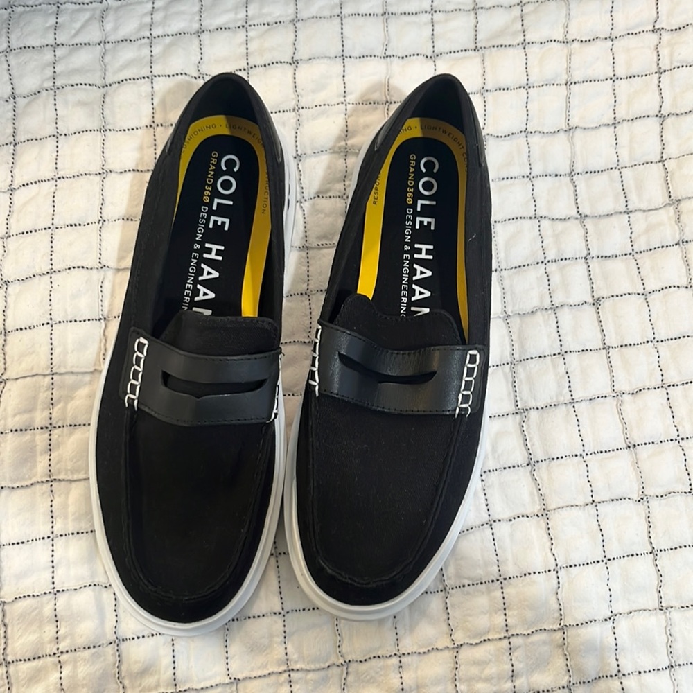 Black slip ons